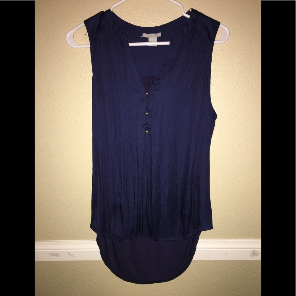 Navy blue tank top with bottoms